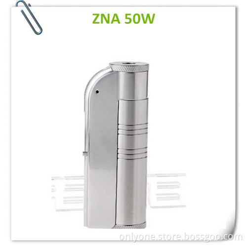 Newest Cloupor Zna 50W Mod with Clone E Cig Stainless 18650/18500 Battery Stock